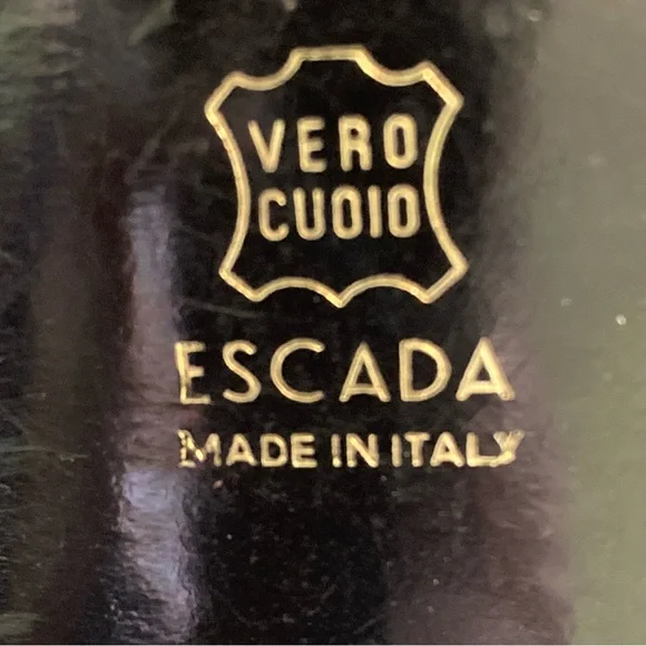 Vintage ESCADA Brown Suede Heels - Picture 11 of 16